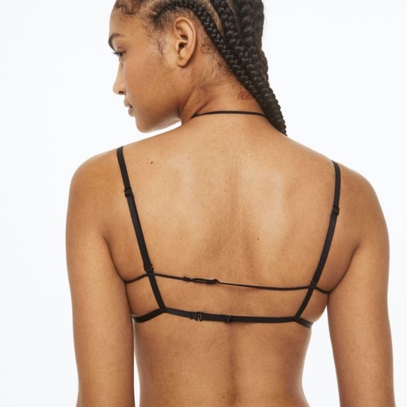 H&M Non Padded Underwire Mesh Bra size 12 - Picture 4 of 7